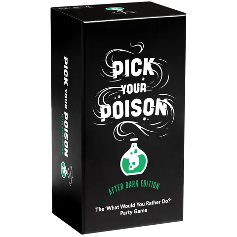 Pick Your Poison After Dark Party Game - The “What Would You Rather Do?” Adult Card Game for College Students, Halloween Party Game and Board Games Night with Your Friends