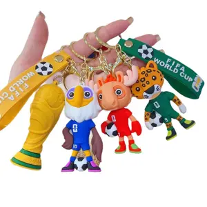 2026  Match Keychain, Cartoon Figure Football Pendant, Trendy Souvenir Gift