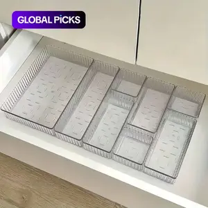 Elegant Drawer-Style Cosmetic Organizer Box, Desktop Skincare Storage Container, Acrylic Decorative Holder for Autumn & Holiday Decoration