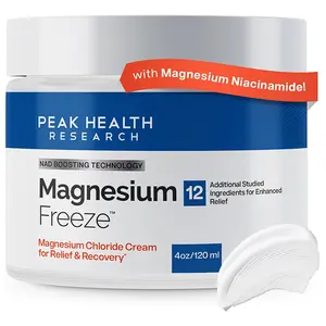 Viral Peak Health Magnesium Freeze Cream 120mlITransdermal Magnesium Chloride Muscle Relief Cream withNiacinamide