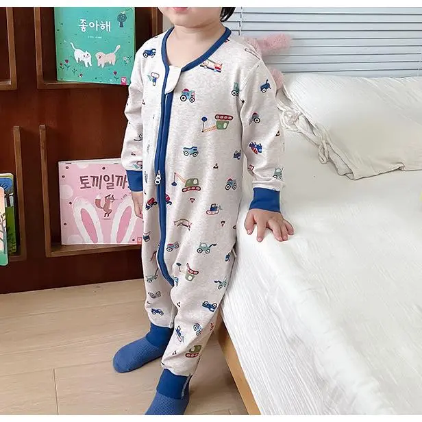 Beige excavator--brushed sleeping bag