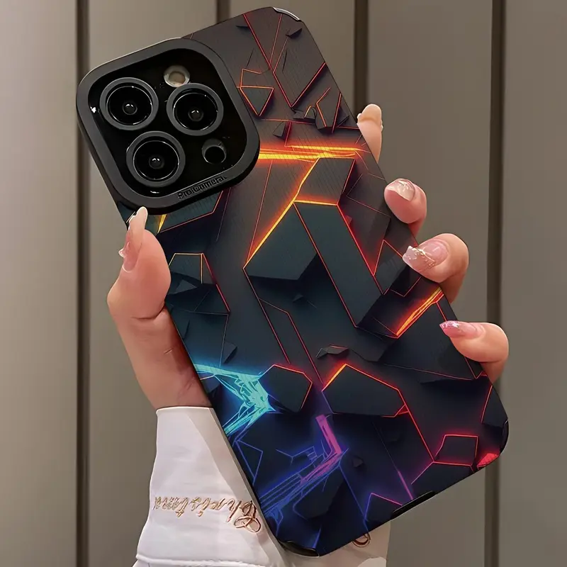 Creative Pattern Phone Case, 1 Count Decorative Phone Protective Cover, Anti-drop & Fashion Mobile Phone Accessories Compatible with iPhone Series