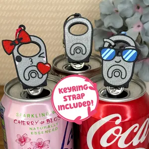TAB Soda Can Tab Opener with Keychain strap - Unique Accessibility OG Meta pop Present Gift for sore hands, arthritis geek culture Christmas