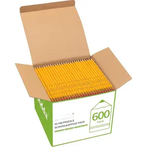 -cased #2 HB Pencils, 600 Pack Yellow Pre-sharpened Pencils With Erasers Bulk Pack  Graphite Pencil For Writing Drawing Sketching School Teacher Supplies  to School Essentials