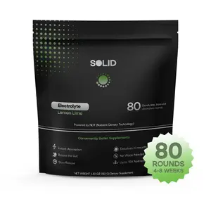 SOLID Electrolyte: Hydrate Faster, Anywhere Healthcare Dietary Fitness Supplement Edible