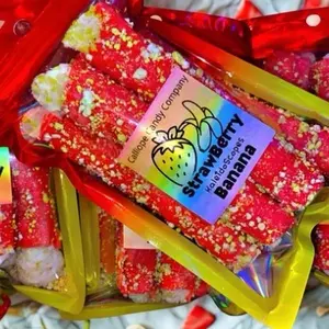Strawberry Banana with Cream Kaleidoscopes-5 Ct Sweet Treats Featuring Strawberry and Banana Flavors