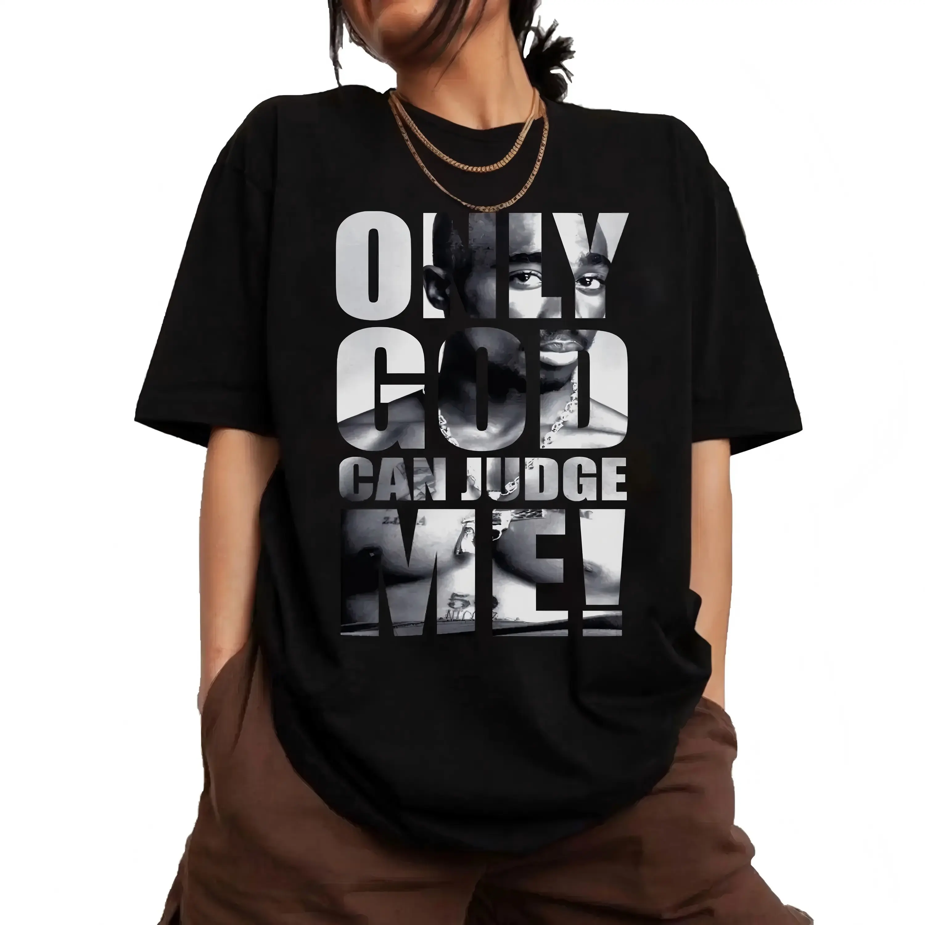 Summer t Shirts Only God Can Judge Me Tupac Shirt, Tupac Graphic Tee, Tupac Shakur Shirt, 2Pac Shirt, 90s Merch, Hip Hop 90s Legends Shirt, Rapper Shirt, Rapper Merch A79