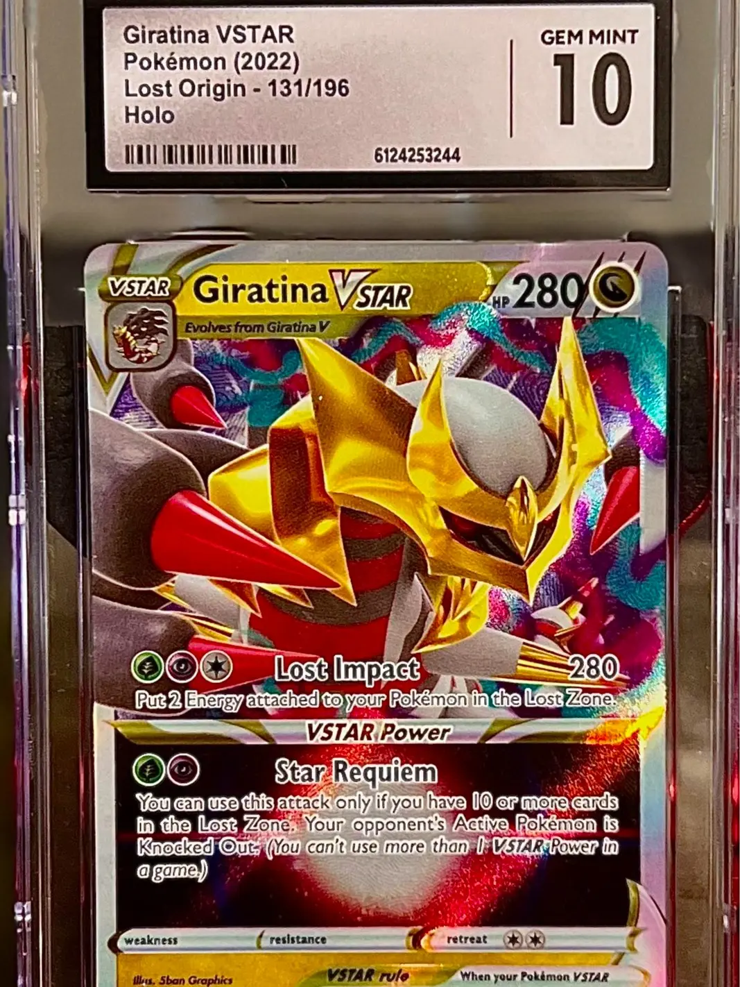 Giratina VSTAR 131/196 Swsh11: Lost Origin Holo CGC 10 (2022)