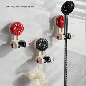 Adjustable Shower Holder Set, No-Drill Strong Suction Cup Mounting Bracket, Durable & Easy Install Design, Perfect for Bathroom Use