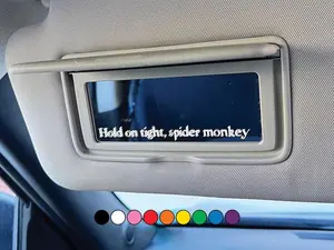 Hold on tight, spider monkey - Twilight Visor Mirror Vinyl Decal