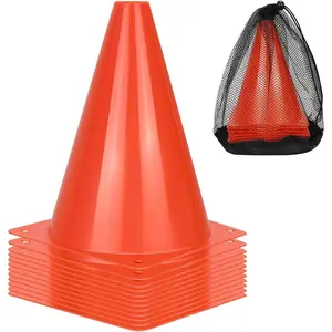 12/24/50pcs Soccer Cones, 7" Soccer Cones, Plastic Traffic Cones,  Cones for Basketball Football Skating Drills Practice