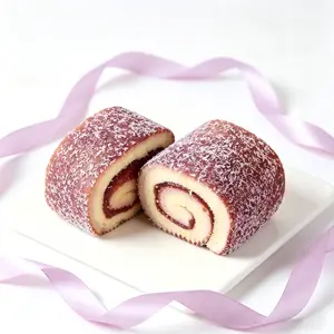 Taro Hug Roll Cake – Soft Cake, Creamy Taro Filling