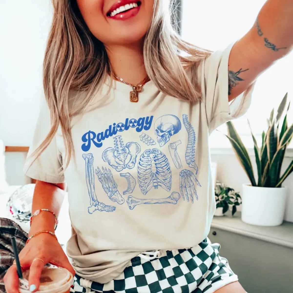 Radiology Shirt • RAD Tech Skeleton Tshirt • Radiology Gifts • Gift for Xray Tech • X-ray Technologist Tee • CT MRI Tech Appreciation Gift
