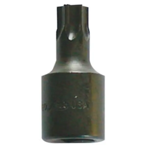 Lisle 0.375" Drive Torx Bit Socket T-45, Alloy Steel Hand Tool for Disc Brakes, 0.375" Drive Wrench Accessory