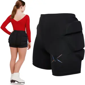 Padded Figure Skating Shorts. Crash Pad Pants for Roller, Inline, Ice Skating, Snowboarding, and Skiing. Fall  Protection for , , and