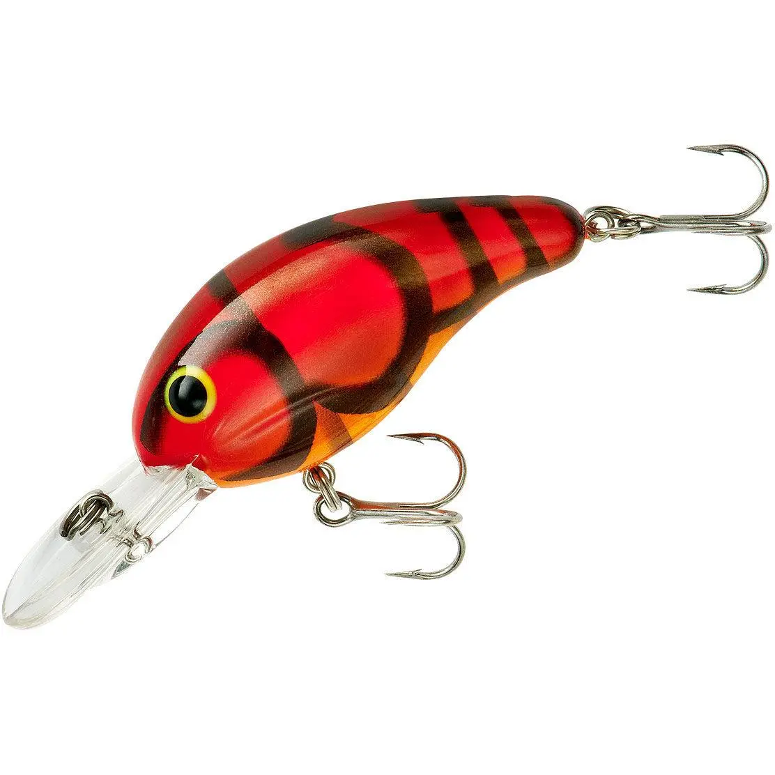 Medium Diving Crankbait, 2 in 1/4 oz Artificial Bass Fishing Lures with a Loud Rattling Sound & Wide Wobble Action for Walleye & Crappie, Artificial Lures