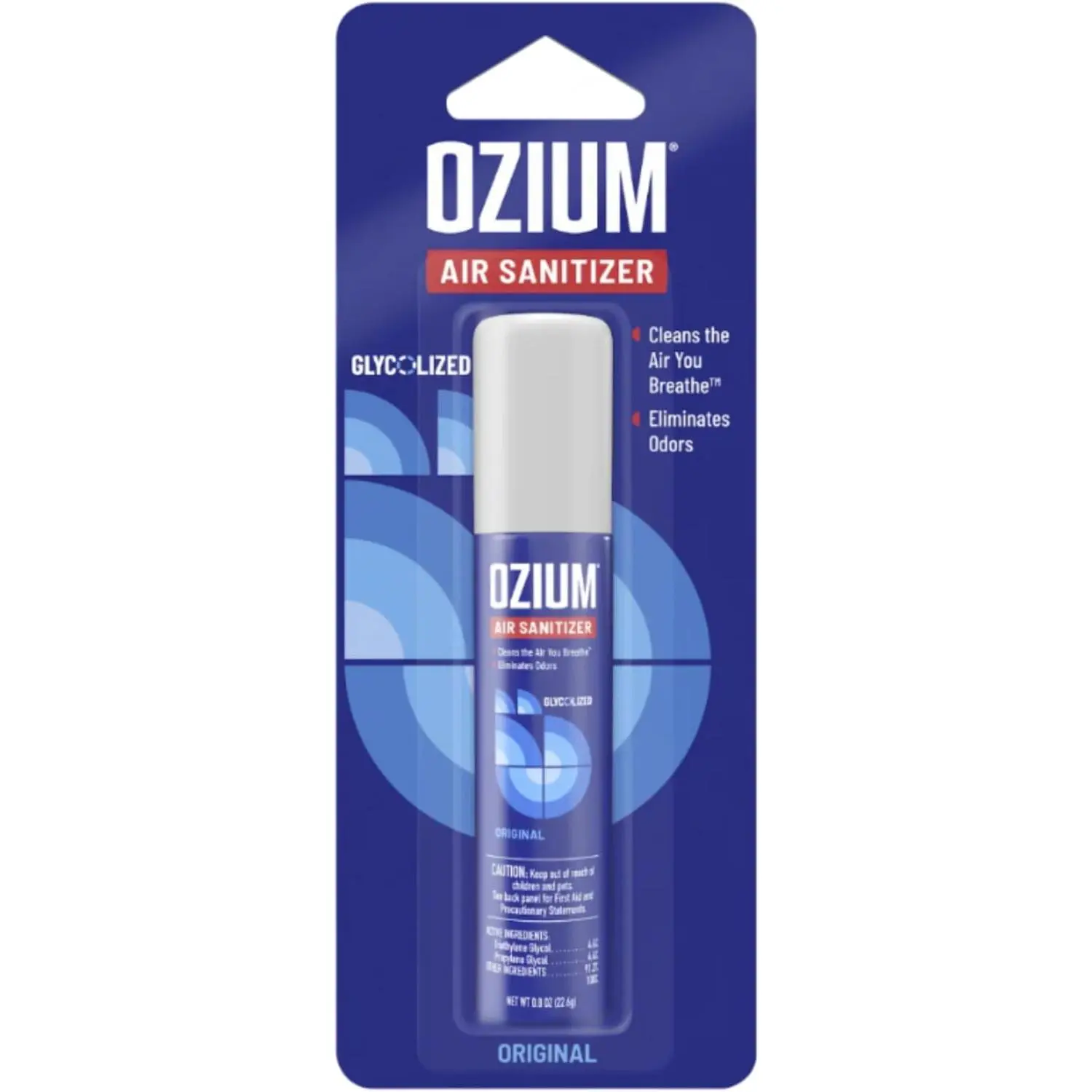 Ozium 0.8 oz. Air Sanitizer & Odor Eliminator for Homes, Cars, Offices and More, Original Scent