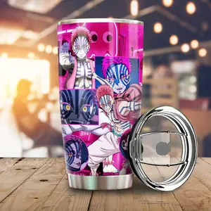 [SALE UP TO 39%] Akaza Demon Slayer Tumbler – Kimetsu no Yaiba Anime Coffee Cup for Otaku, Stylish Hot Cold Drinkware for Fans, Double Wall Stainless Steel Travel Mug, Cool Gift for Anime Collectors & Manga Lovers