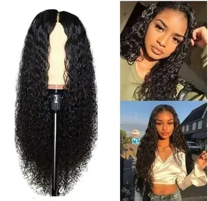 18" Hair Curly Front Wig Women Brazilian Long Curly Wavy Hair Wigs Women Costume