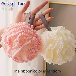 Exfoliating Bath Sponges 2-Pack, Gentle Mesh Pouf Body Scrubber, Fragrance-Free Accessories for Daily Showers & Home Spa