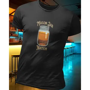 Mason Jar Nation T-Shirt Cotton Menswear