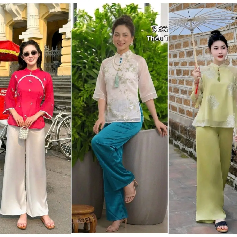 Áo Bà Ba B4 ( Vietnamese Size ) / Women's Temple  / Women Ao Ba Ba / Vietnamese Tradition Phap Phuc / Luna New Year