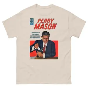 Vintage Detective Comic T Shirt Retro Courtroom Drama Tee 1960s Mystery Graphic Top Classic Lawyer Inspired Shirt Gift