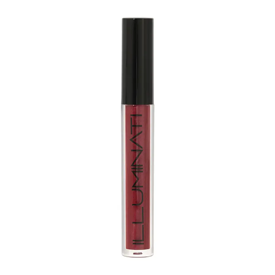 ILLUMINATI COSMETICS Lilich Maroon Moisturizing Berry Bold Deep Red Lip Ultra Crème Gloss Lipgloss Lipstick Makeup Glossy