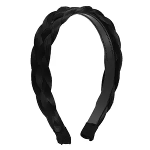 Unique Bargains Wig Braided Headbands, Synthetic Hair Headbands with Braid, Wig Braided Hairhoop, Braided Headband with Teeth for Women