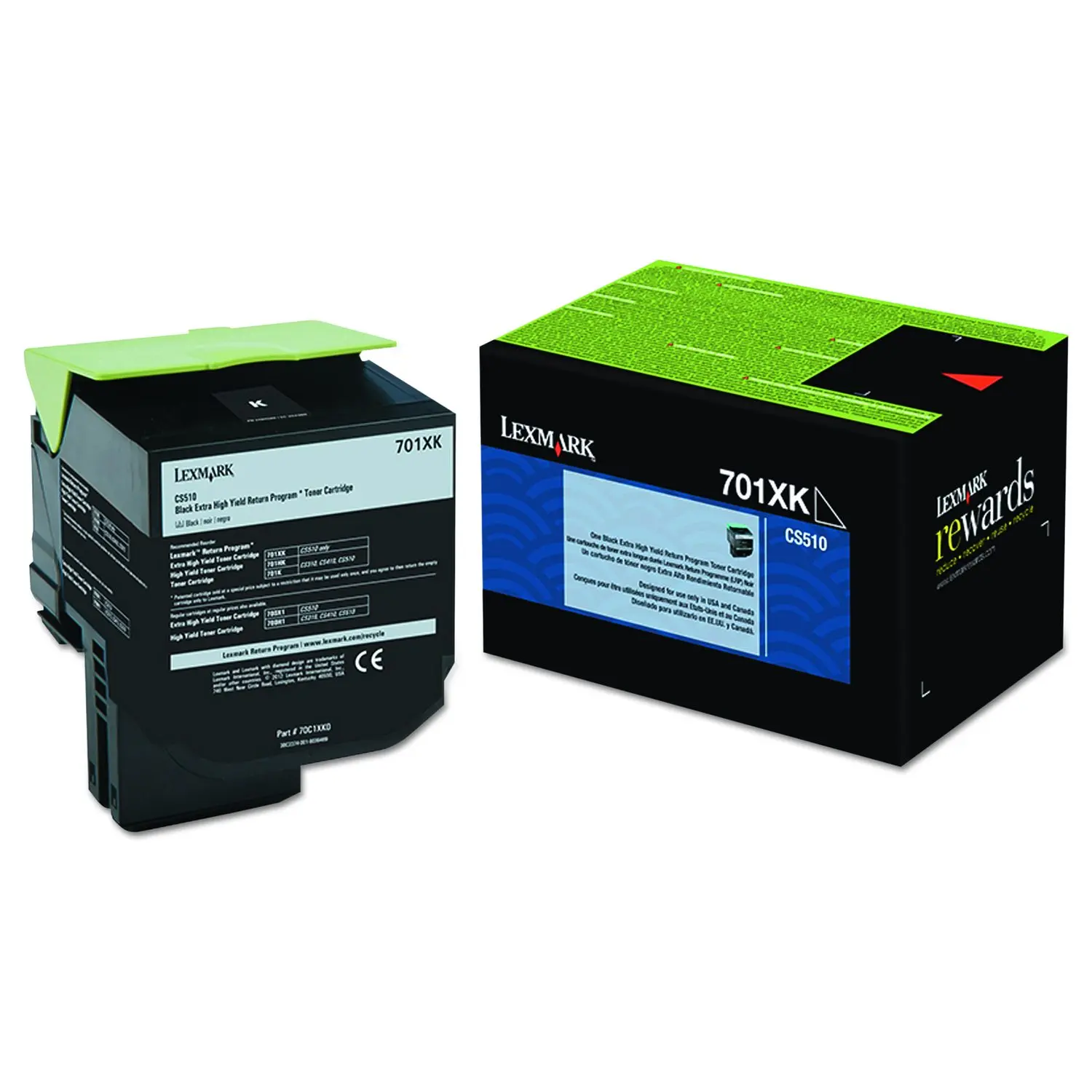 Lexmark 701XK Black Extra High Yield Toner Cartridge