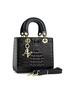 Crocodile Pattern Fashion Retro Crossbody Bag, Large Capacity Multifunctional Shoulder Bag, Stylish Women's Handbag for Travel and Shopping