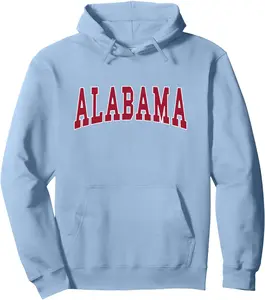 Retro Alabama Throwback Hoodie – Unisex Vintage Varsity Streetwear Pullover