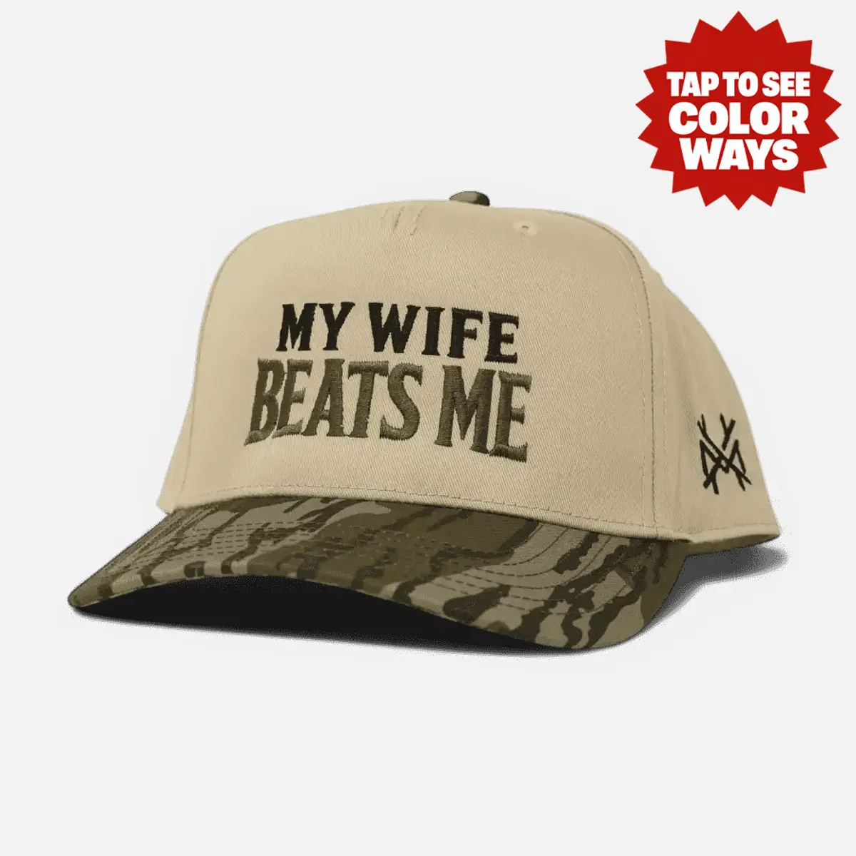My Wife Beats Me Premium Trucker Hat My Wife Beats Me Premium Trucker Hat