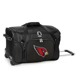 Football Fan Shop Officially Licensed NFL Arizona Cardinals 22" Wheeled Duffel Bag
