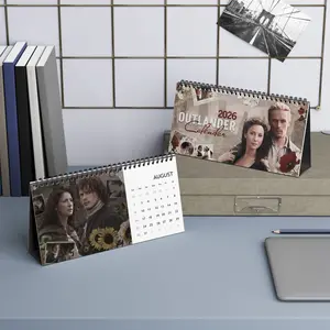2026 Desk Calendar - Outlander TV Series 2026 Desktop Calendar, Claire and Jamie Fraser