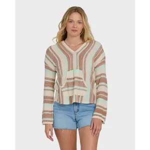Baja Beach Hooded Sweater - Sugar Almond