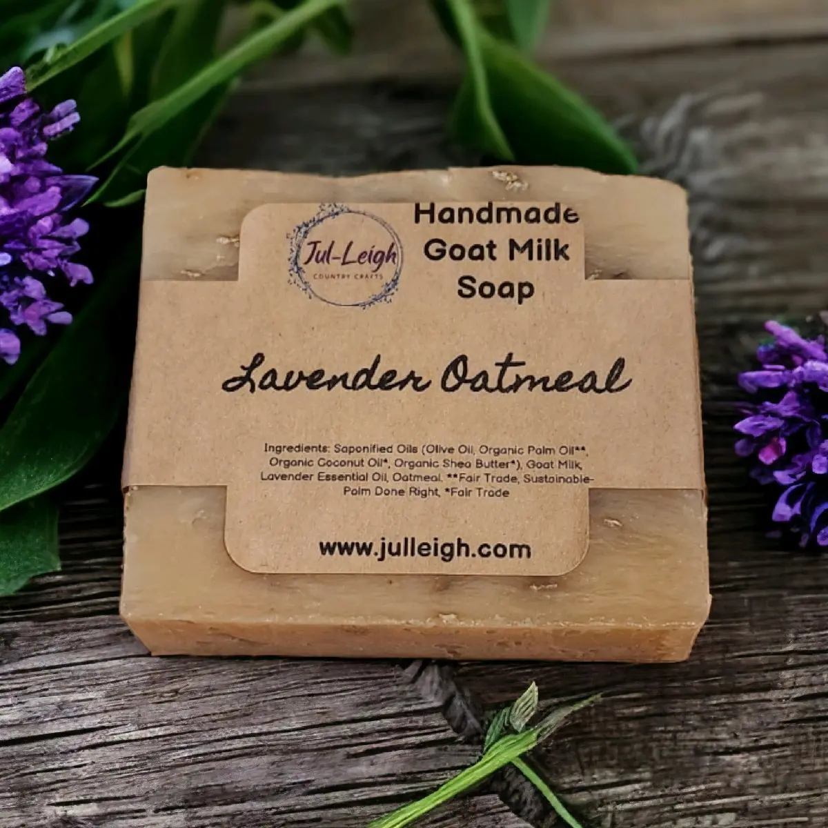 Lavender Oatmeal Handmade Goat Milk Soap