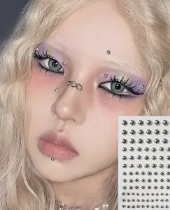 2025 Trendy Self-Adhesive Stud Stickers – Faux Piercing for Ears, Nose, Lips & Brows!