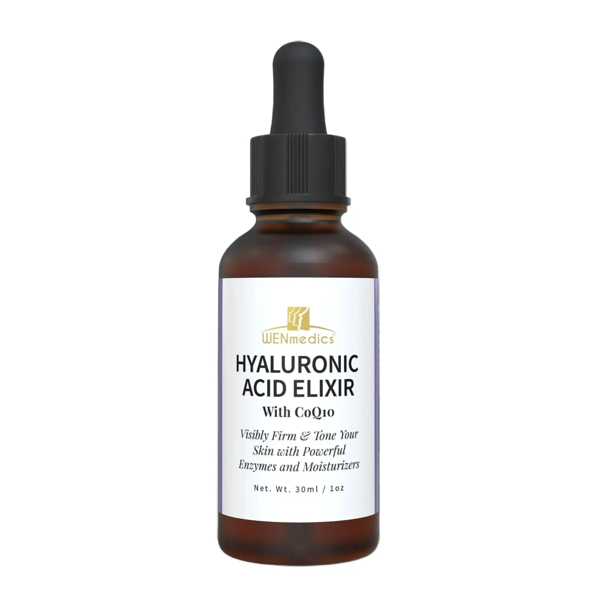 WENmedics Hyaluronic Acid Elixir with CoQ10 - Deep Hydration, Smooth Fine Lines & Enhance Radiance. Free Digital Skincare Journal