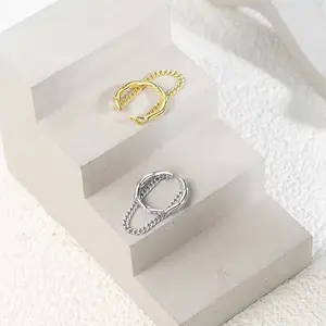 【JOYCE DESIGN】French retro chain tassel ear bone clip for women, simple and versatile, personalized single non-pierced earring