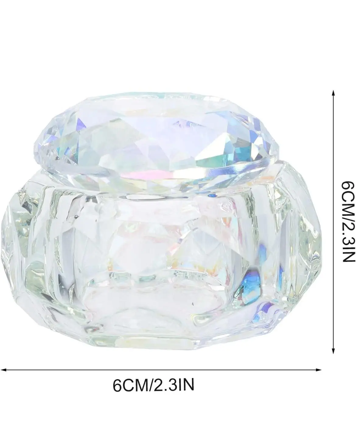 Glass Diamond Dappen Dish