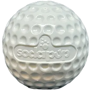 SodaPup Golf Ball PUP-X Rubber eDispenser Treat Dispenser & Enrichment Toy for Dogs 3.0” Diameter FDA Compliant Slow Feeder Dishwasher Safe