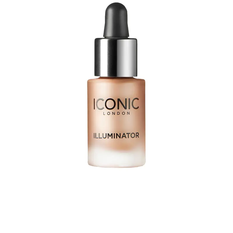 ICONIC LONDON Mini Illuminator - 0.09oz Light Liquid Cosmetic, Cruelty-Free Face Highlighter, Beauty & Glowy Skin Highlighters & Luminizers Makeup Product with Metallic Gloss for Body Use