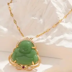 Buddha Necklace for Men and Women - Stainless Steel