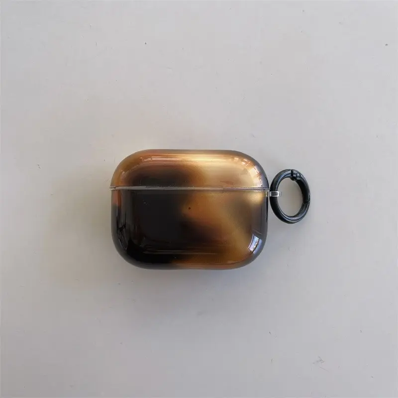 imd earphone case - black and brown gradient amber