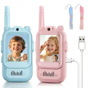 Magecam Video Walkie Talkies for Kids 2 Pack Rechargeable Intercom Walkie-talkie 2 Screen One-Click Call Child Video Intercom