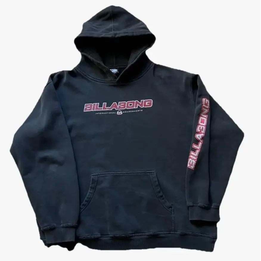 VTG Billabong Black Pullover Hoodie Sweater Size XL 90s Y2K Surf T-shirt, Sweatshirt and Hoodie