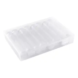 10Pcs Clear Embellishment Storage Tubes Can Put In Small Ornaments Candies or Others with Empty Transparent Beads Containers
