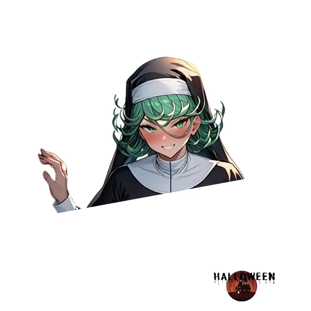 Psychic Heroine Halloween Anime Vinyl Sticker Waterproof Decal Powerful Female Character Laptop Water Bottle Planner Gift