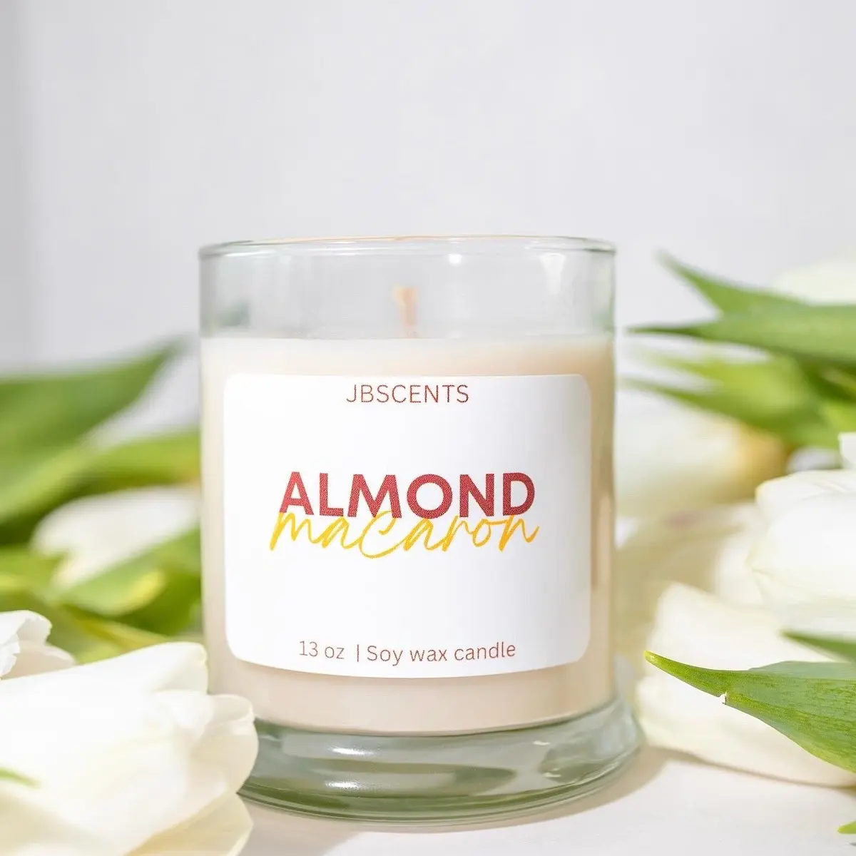 Almond Macaron natural candle